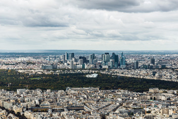 Aerial view of Paris, France