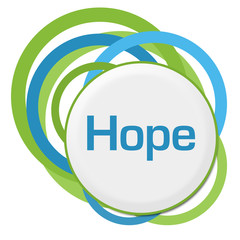 Hope Random Green Blue Rings 