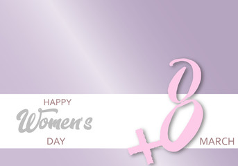 Obraz premium 8th march, international women's day celebration background 