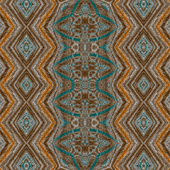 Abstrakt fraktal Bordüre Fliese Illustration nahtlos