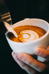 How to make coffee latte art