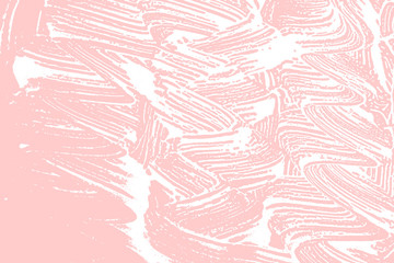 Natural soap texture. Admirable millenial pink foam trace background. Artistic bizarre soap suds. Cleanliness, cleanness, purity concept. Vector illustration.