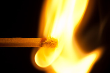 Burning match, Fire