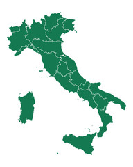 Fototapeta premium Karte von Italien
