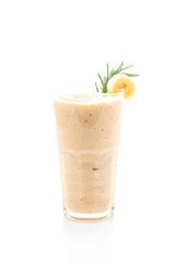 banana smoothies glass