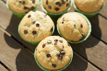 Homemade muffins with natural products.
