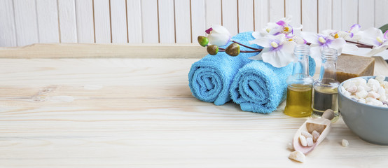 Spa setting still life