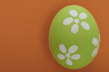 Green pastel Easter egg