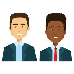 group of businessman teamwork vector illustration design