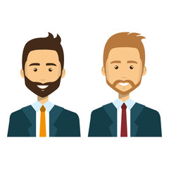 group of businessman teamwork vector illustration design