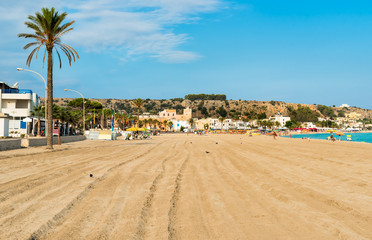 Fototapeta premium View of San Vito Lo Capo beach in the morning, Sicily, Italy