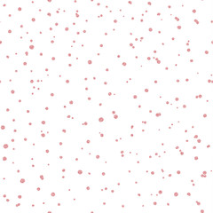Seamless pattern with pink glitter textured confetti