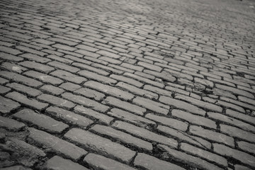 Old street with cobblestone