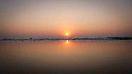 Sunset on the Arabian sea
