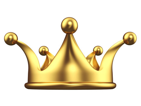 Simple gold crown