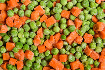 frozen peas and carrots, vegetables and frozen foods