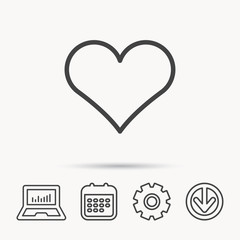 Heart icon. Love sign.