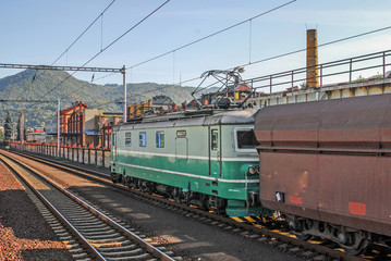 Fototapeta na wymiar Güterzug in Tschechien