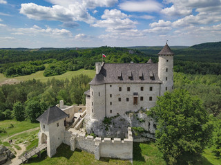 Fototapeta na wymiar Medieval polish castle aerial view