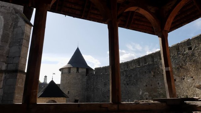 Inside Old The Khotyn Fortress.