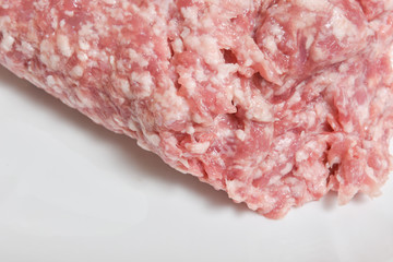Fresh raw minced beef and pork mixed meat