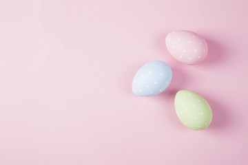 Pastel Colored Easter Eggs 