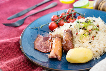 Central and Eastern European cuisines choucroute - sauerkraut with riesling