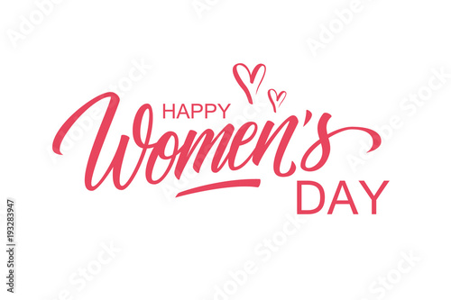 Hy Women S Day Greeting Card Template With Hand Lettering Text Hy Women S Day Greeting Card Template With Hand Lettering Text Design Creative Typography For Holiday