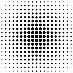 Retro halftone circle pattern background - vector illustration from dots