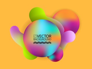 Abstract digital multicolor hologram style geometric trendy background. With place for your message. Business or tech presentation, cover template