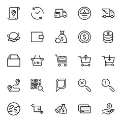 Online market flat icon