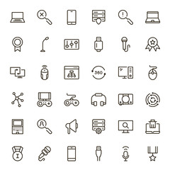 Online game icon set.