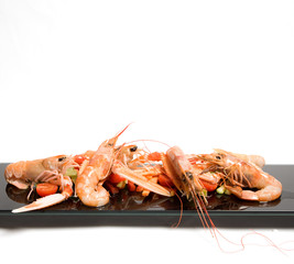 gamberi crudité 