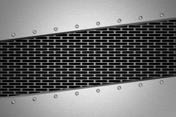 Metal background. 3D rendering.