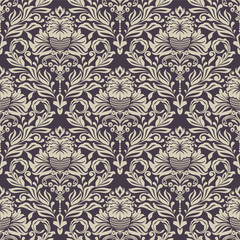 Seamless floral vintage wallpaper pattern
