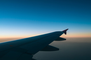 Fototapeta na wymiar Airplane, Sky, Travel, Abroad