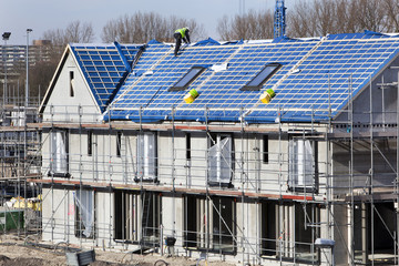 Obraz premium Residential construction site in the Netherlands