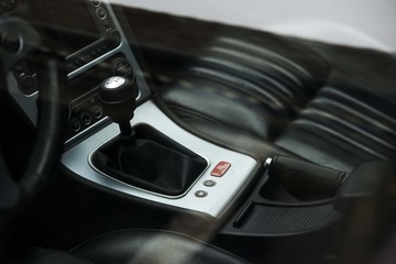 sport car interior details