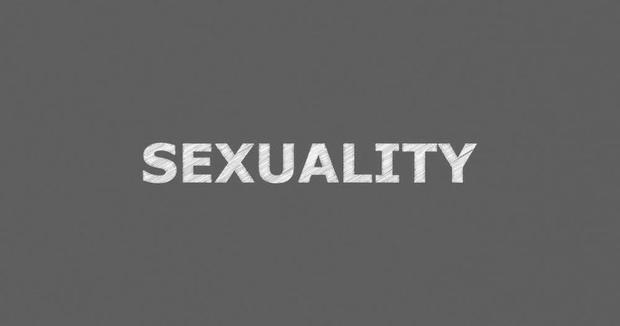 Writing or sketching a word SEXUALITY