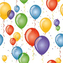background for greating card with colored baloons