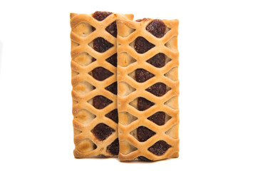 biscuits with jam isolated