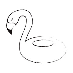 flemish tropical and exotic bird vector illustration design