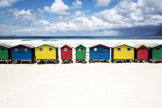 Africa, South Africa, Western Cape, False Bay, Muizenberg Beach