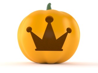 Obraz premium Pumpkin with crown symbol