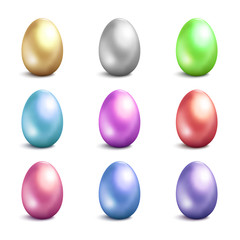 Easter eggs vector icons . Easter eggs isolated vector. Easter eggs for Easter holidays design. Easter eggs isolated on white background. Easter eggs