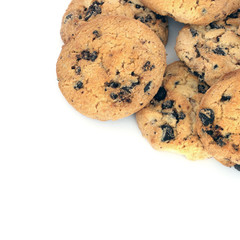 Biscuit. Baking on white background. Food. Sweetness