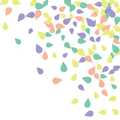 Bright spring background with colored petals. Simple gentle template for the card, invitation, printing. Fashionable decoration with beautiful petals.