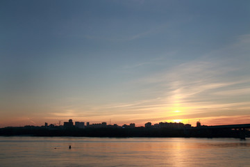Gold river and the bridge