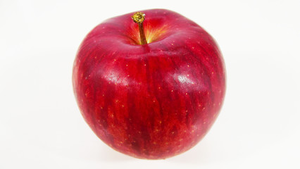 Red Apple on a white background.