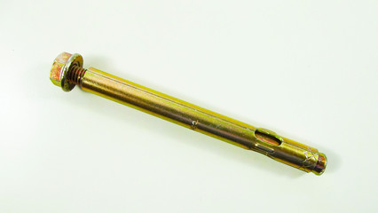 Anchor bolt on a white background.